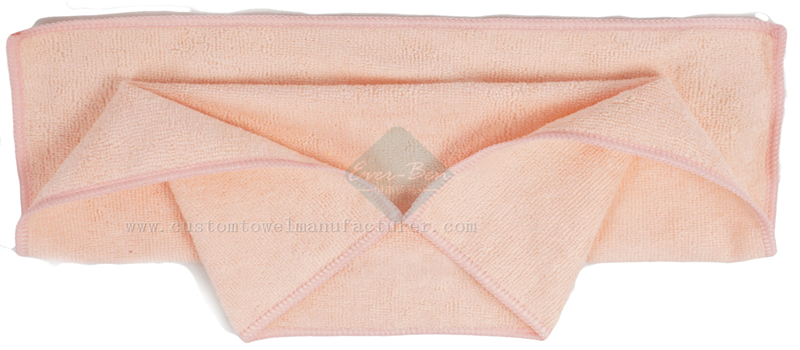 China Bulk Custom Pink Rose Color microfiber towel wholesale Home Cleaning Towels Supplier
